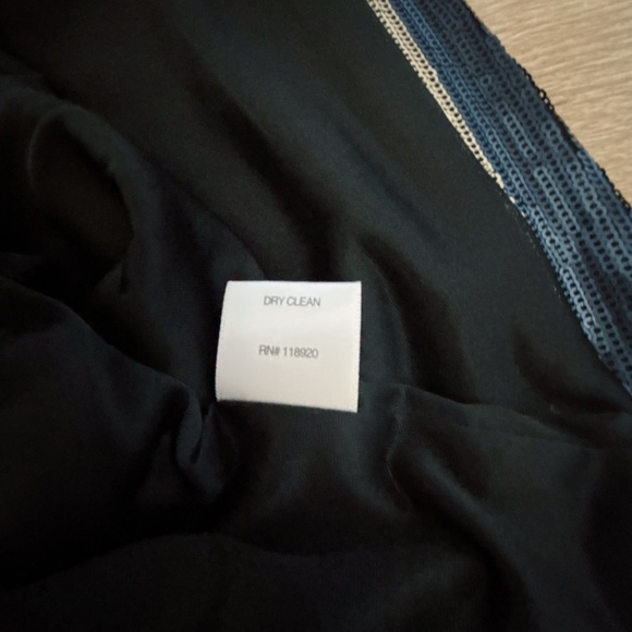 Lucy Paris Y2K Party Striped Cropped Sequin Top Black Gold Silver Size M - Picture 5 of 6